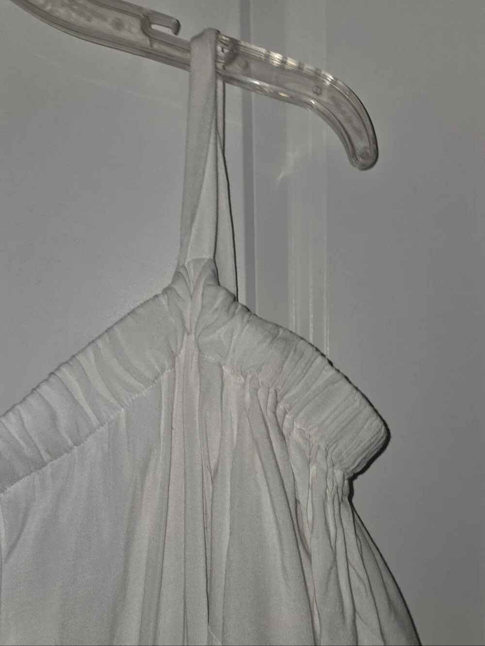 Sandra Darren Plus Size Off the Shoulder White Summer Embroidered Boho Dress